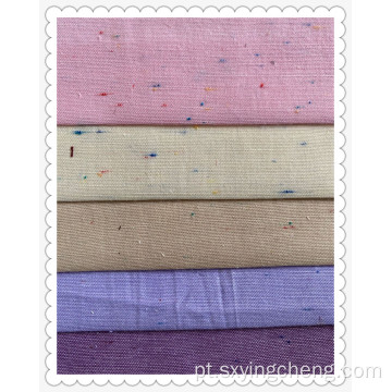 Tecido de pontos coloridos de algodão poliéster